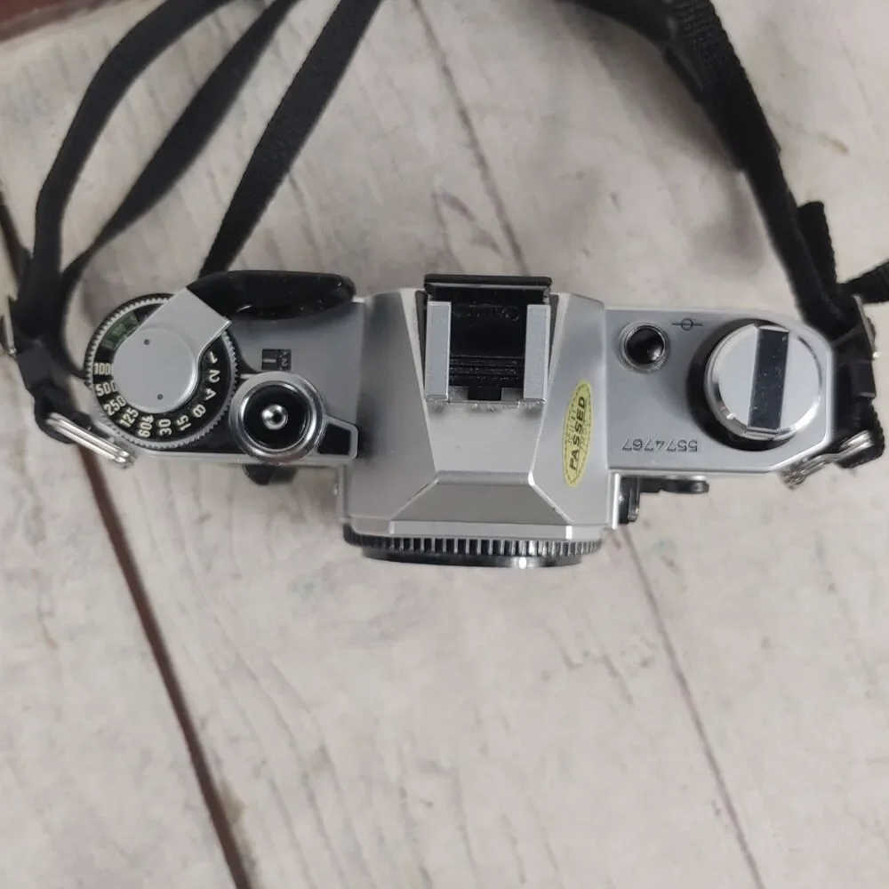 NEW BATTERY - Canon AE-1 Program 35mm SLR Film Camera BODY ONLY Silver - TESTED